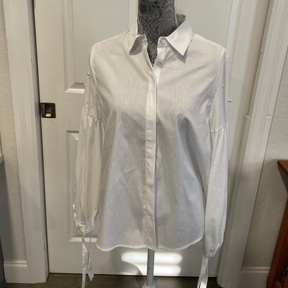 Anna Cai button down blouse BRAND NEW SZ M - Picture 1 of 7